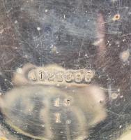 Omega zsebóra, Ezüst, jelzés nélkül (Ag), pikkelyes tokkal, jelzett tok, jelzett szerkezet: Omega, s...