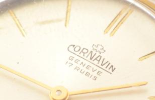 Cornavin 17 köves mechanikus svájci karóra, másodpercmutatós, jelzett tokkal, fém szíjjal, működik, ...