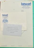 1983 Lampart Gyár 100. évfordulójára szervezett ünnepségek iratai, jegyzetek, fotók...stb