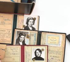 cca 1940-2000 Vegyes doboznyi magyar igazolvány, kb. 40 db