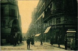 Paris, Rue des Dames prise de lAvenue de Clichy / street view, café, restaurant (EB)