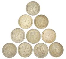 1947. 5Ft Ag "Kossuth" (10x) T:2-3 patina 
Adamo F8.1