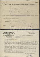 1931-1949 4db judaika témájú nyomtatvány