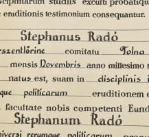 1964 ELTE jogi diploma és hozzá tartozó leckekönyv