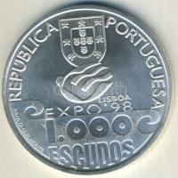 Portugália 1999. 1000Esc Ag "Millenium" T:BU