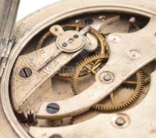 Vigilant zsebóra, mechanikus szerkezettel, niellós jellegű szép fém tokkal. Működő szerkezet, repedt...