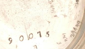 Oluland zsebóra, mechanikus szerkezettel, ezüst (Ag) tokkal. Működő szerkezet, szép számlappal, d: 4...