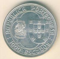Portugália 1995. 1000Esc Ag "II. János halálának 500. évfordulója" T:BU