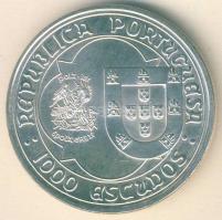 Portugália 1995. 1000Esc Ag "II. János halálának 500. évfordulója" T:BU