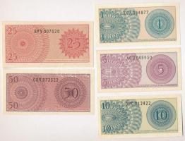Indonézia 1964. 1s-50s (5xklf) T:I
Indonesia 1964. 1 Sen - 50 Sen (5xdiff) C:UNC
