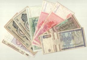 Vegyes: Jugoszlávia 1965-1990. 10D-100.000D (7db, 5xklf) + Románia 1991. 1000L + 1993. 5000L T:I--IV...