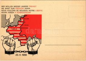 1956 X. 23. Wir wollen wieder unsere Freiheit! / 1956-os forradalom szovjetellenes propagandalapja / Hungarian Revolution of 1956, anti-Soviet propaganda