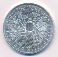 Német Szövetségi Köztársaság 1989G 10M Ag "40 éves az NSZK" T:1,1- 
Federal Republic Germ...