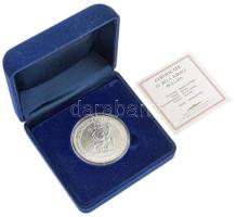 Szabó Géza (1939-2018) DN "IV. Béla király bullája" peremen jelzett Ag emlékérem bársony d...