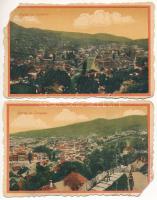 Sarajevo - 2 db RÉGI város képeslap / 2 pre-1945 town-view postcards (b)