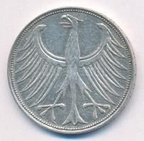 Német Szövetségi Köztársaság 1957G 5M Ag T:2
FRG 1957G 5 Mark Ag C:XF
Krause KM# 112.1