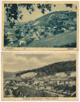 Felsőgalla (Tatabánya) - 2 db RÉGI város képeslap / 2 pre-1945 town-view postcards