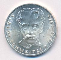 NSZK 1975G 5M Ag "Albert Schweitzer" T:1,1- 
FRG 1975G 5 Mark "Albert Schweitzer&quo...