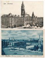 Győr - 2 db RÉGI város képeslap / 2 pre-1945 town-view postcards