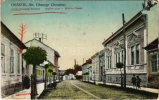 Szászváros, Broos, Orastie; Malom utca / Mühlen Gasse / street / Strada Gheorge Chousbuc (EK)