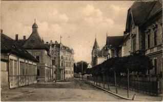 1912 Nagyszeben, Hermannstadt, Sibiu; József utca. Karl Graef 24/12. / Josefgasse / street (kopott él / worn edge)