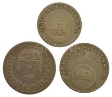 1926. 10f Cu-Ni + 20f Cu-Ni + 50f Cu-Ni T:2-,3 
Adamo P3, P4, P5