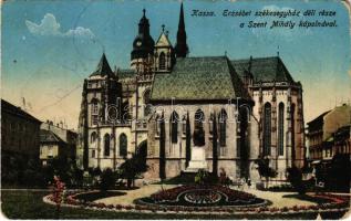 1915 Kassa, Kosice; Erzsébet székesegyház déli része a Szent Mihály kápolnával / cathedral, chapel (EM)