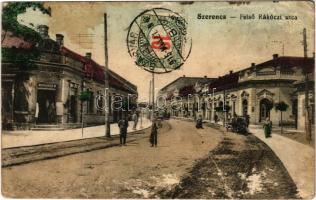 1916 Szerencs, Felső Rákóczi utca, Moskovitz M. üzlete, gyógyszertár. Vasúti Levelezőlapárusítás 538. (EB)