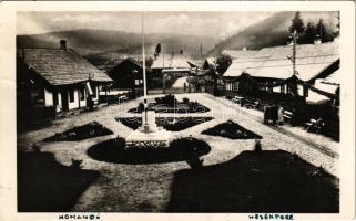 1943 Komandó, Comandau; Hősök tere, országzászló. Lichtenstein Henrik kiadása / square, heroes monument