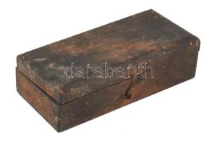 Réz súlykészlet fa dobozban