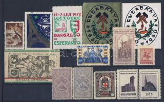 1896-1980 14db levélzáró, közte irredenta