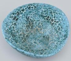 Bod Éva: Rücskös retró kerámia tál, jelzett, hibátlan, d: 17 cm