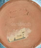 Bod Éva: Rücskös retró kerámia tál, jelzett, hibátlan, d: 17 cm