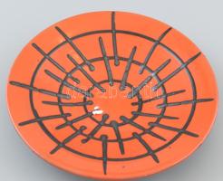 B jelzéssel: Retró kerámia tányér, hibátlan, d: 20,5 cm