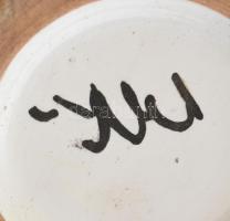 Bán Károly: Retró váza, jelzett, hibátlan, m: 31 cm