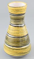 Kerezsi Gyöngyi: Retró kerámia váza, jelzés nélkül, hibátlan, m: 19,5 cm