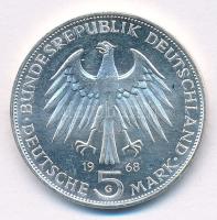 Német Szövetségi Köztársaság 1968G 5M Ag "Gutenberg János halálának 500. évfordulója" T:1,...
