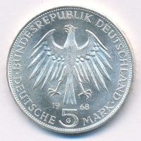 Német Szövetségi Köztársaság 1968G 5M Ag "Gutenberg János halálának 500. évfordulója" T:1,...