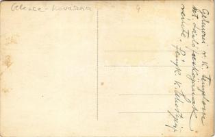 Gelence, Ghelinta; Római katolikus templom belső, Szent László freskó / church interior, mural. phot...