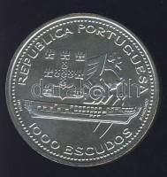 Portugália 1996. 1000Esc Ag "II.Ferdinánd és Gloria fregatt" T:BU
