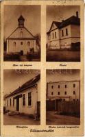 1943 Bükkszenterzsébet, Római katolikus templom, Paplak, Községháza, Kovács Testvérek hengermalma. Fodor Ignác kiadása (EB)