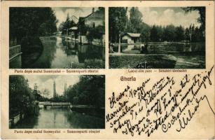 1930 Szamosújvár, Gherla; Szamospart és sétatéri tó / Somes riverside and park lake (EK)