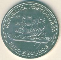 Portugália 1996. 1000Esc Ag "II.Ferdinánd és Gloria fregatt" T:BU