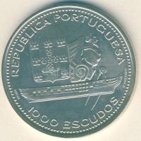 Portugália 1996. 1000Esc Ag "II.Ferdinánd és Gloria fregatt" T:BU
