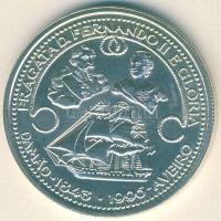 Portugália 1996. 1000Esc Ag "II.Ferdinánd és Gloria fregatt" T:BU