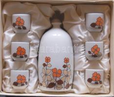 Csepel művek jelzésű likőrös készlet, teljesen új állapotban és eredeti dobozában