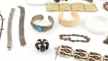 Vegyes bizsu karperecek, karkötők