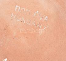 Bod Éva: Rücskös retró kerámia tál, jelzett, hibátlan, d: 20 cm