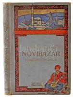 Várady Géza-Laky Imre: Novibazár. Szandzsák-Plevlje. Rajzok, elbeszélések és útleírások Törökország novibazári szandzsákjából az okkupációtól az annekszióig terjedő időből. Bp., 1912., Pátria, 270+1 p. Gazdag fekete-fehér képanyaggal illusztrált. Kiadói festett, illusztrált egészvászon-kötés, kopott, foltos borítóval, a gerincen kis sérülésnyommal, laza fűzéssel, hiányzó hátsó szennylappal.