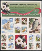 Amerikai Egyesült Államok 1991 Karácsony, állatok 36 darabos levélzáró ív